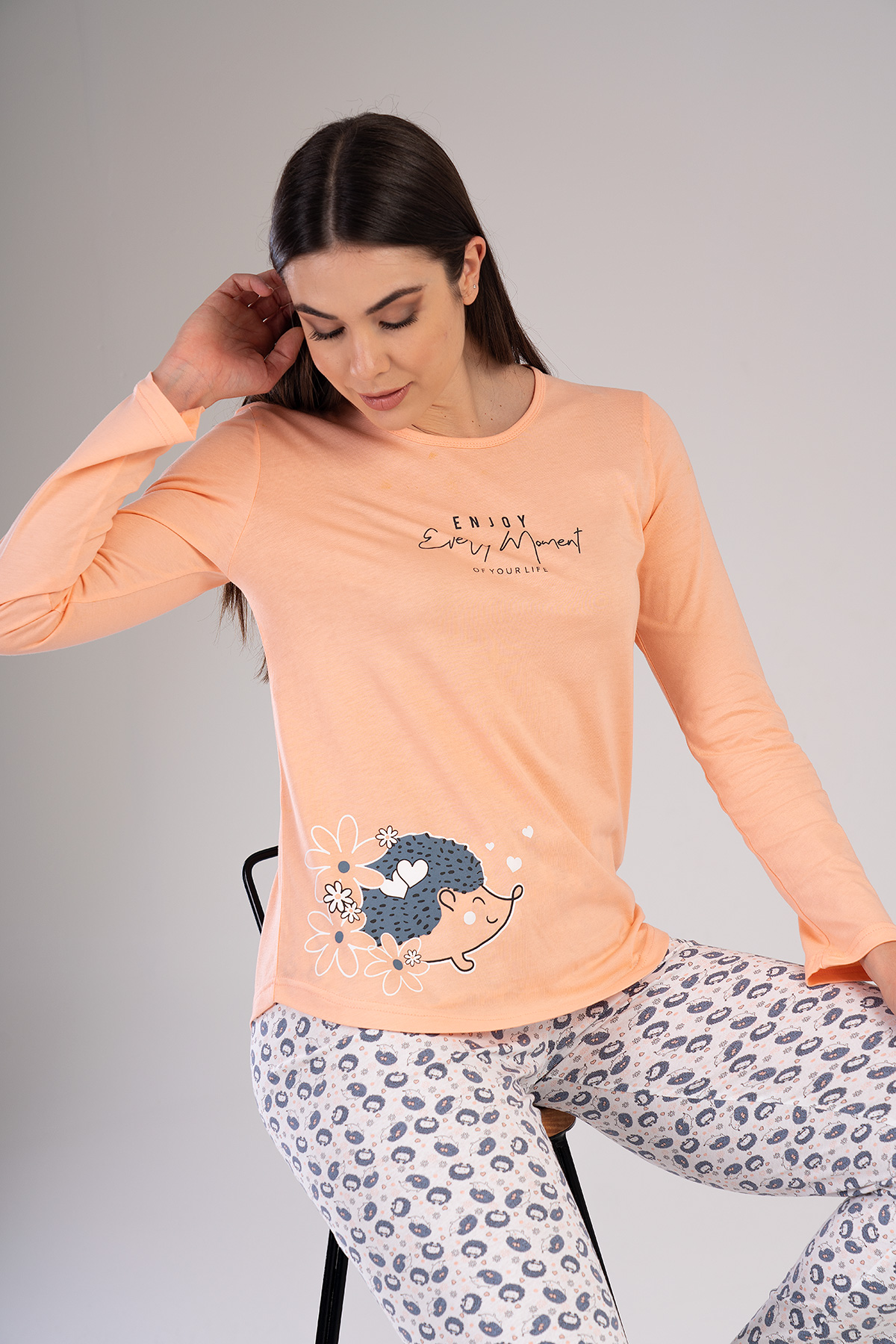 Woman Supreme Hedhedog Pattern Pyjama Set Woman Supreme Hedhedog Pattern Pyjama Set