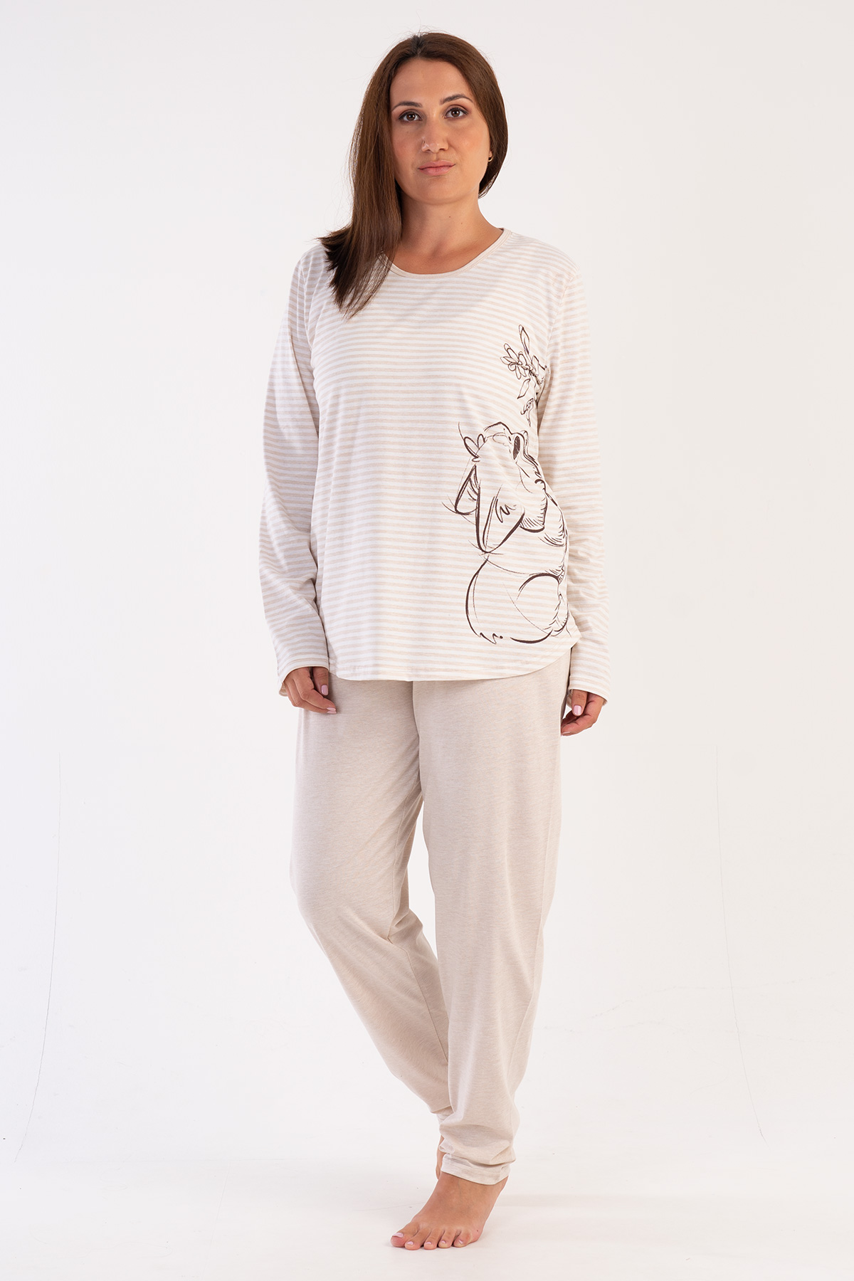 Woman Big Size Supreme Cade Pyjama Set Woman Big Size Supreme Cade Pyjama Set