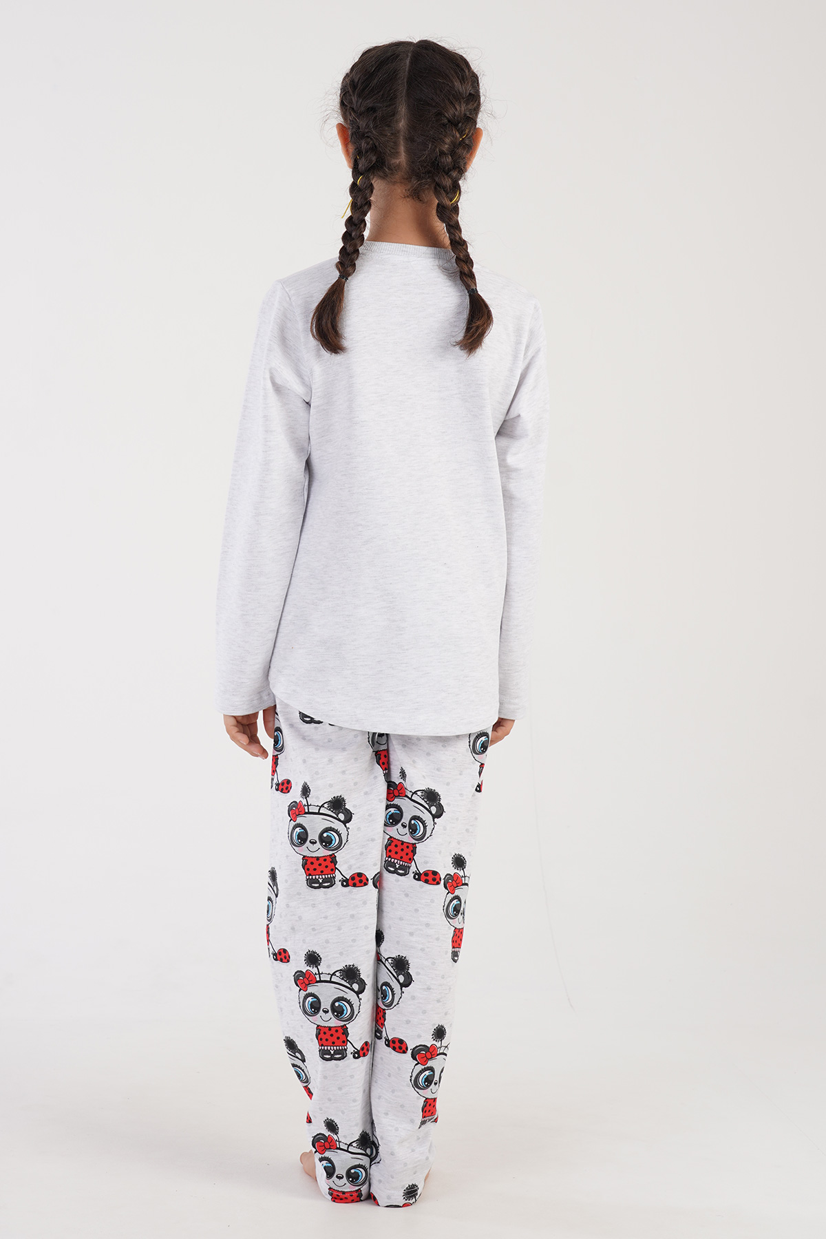 Kids' Girl Cremy Two Yarn Pyjama Set Kids' Girl Cremy Two Yarn Pyjama Set