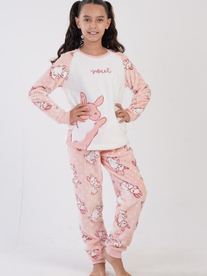 Kids' Girl Soft Fleece Sweet Pyjama Set Kids' Girl Soft Fleece Sweet Pyjama Set