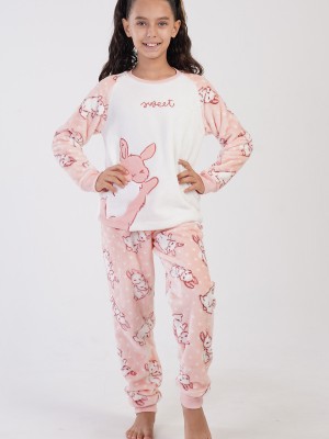 Kids' Girl Soft Fleece Sweet Pyjama Set Kids' Girl Soft Fleece Sweet Pyjama Set