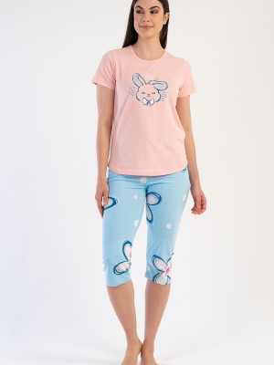 Woman Sweet Bunny Capri Set Woman Sweet Bunny Capri Set