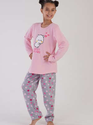Kids' Fleece Colorful Polka Dot Pyjama Set Kids' Fleece Colorful Polka Dot Pyjama Set