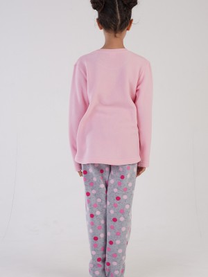Kids' Fleece Colorful Polka Dot Pyjama Set Kids' Fleece Colorful Polka Dot Pyjama Set