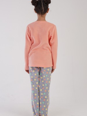 Kids' Fleece Colorful Polka Dot Pyjama Set Kids' Fleece Colorful Polka Dot Pyjama Set