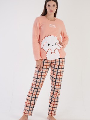 Woman Fleece Cute Pyjama Set Woman Fleece Cute Pyjama Set