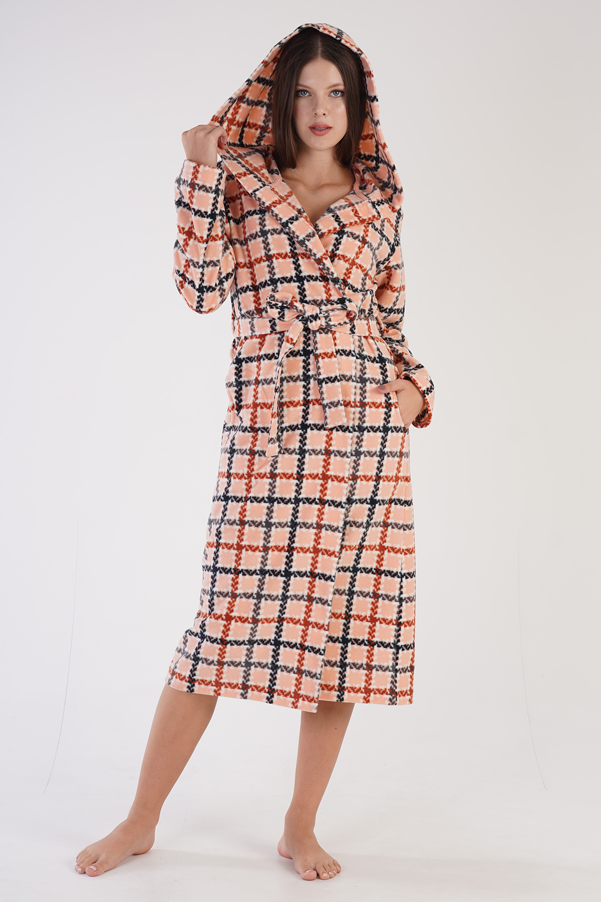 Woman Fleece Cute Dressing Gown Woman Fleece Cute Dressing Gown