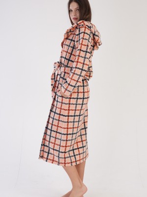 Woman Fleece Cute Dressing Gown Woman Fleece Cute Dressing Gown