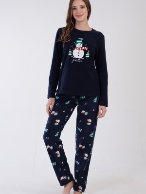 Woman Gella Christmas Fleece Pyjama Set Woman Gella Christmas Fleece Pyjama Set