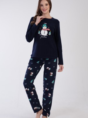 Woman Gella Christmas Fleece Pyjama Set Woman Gella Christmas Fleece Pyjama Set