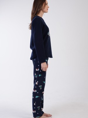 Woman Gella Christmas Fleece Pyjama Set Woman Gella Christmas Fleece Pyjama Set