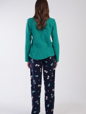 Woman Gella Christmas Fleece Pyjama Set Woman Gella Christmas Fleece Pyjama Set