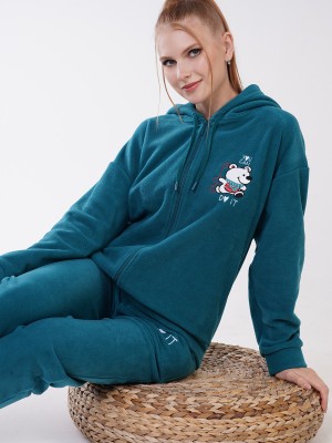 Woman Deila Fleece Long Sleeve Pyjama Set Woman Deila Fleece Long Sleeve Pyjama Set