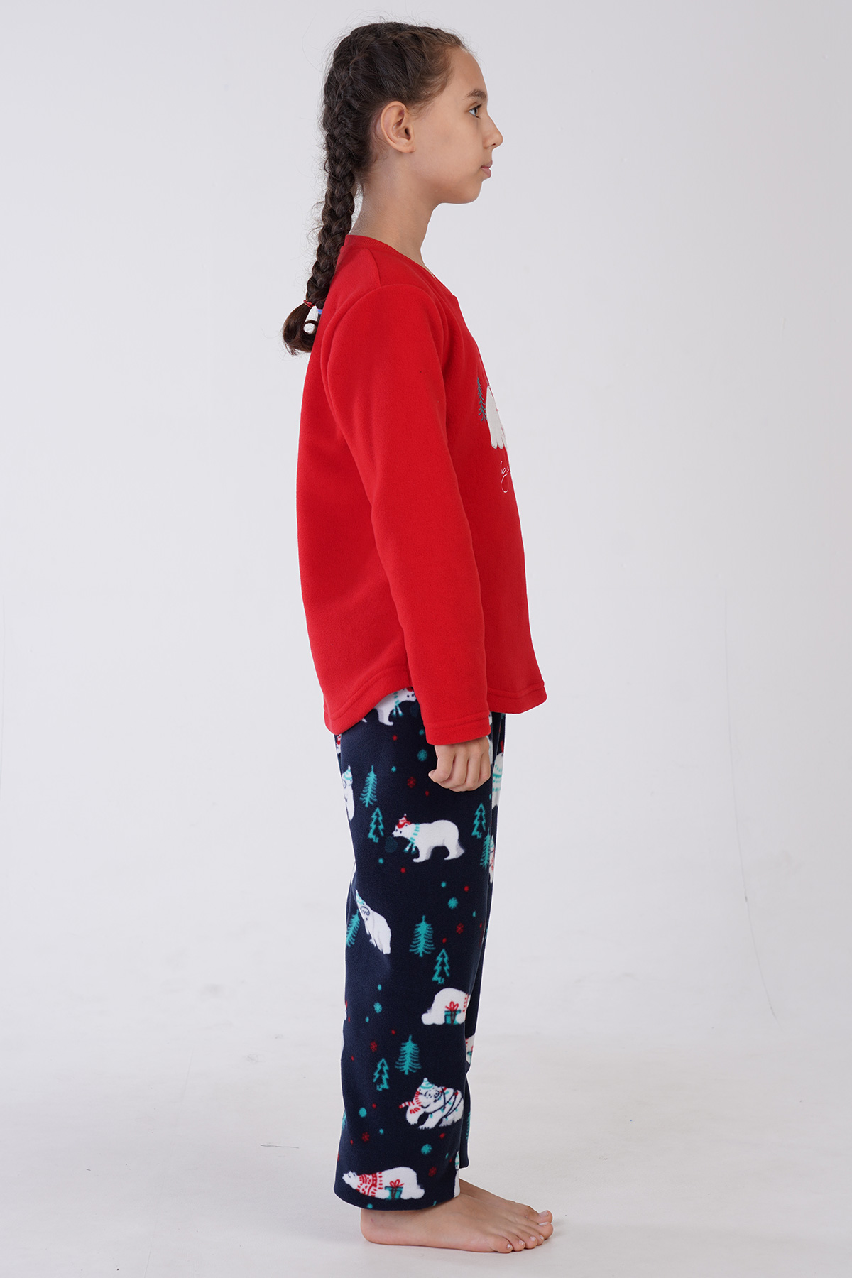Kids' Girl Fleece Tolly Christmas Pyjama Set Kids' Girl Fleece Tolly Christmas Pyjama Set