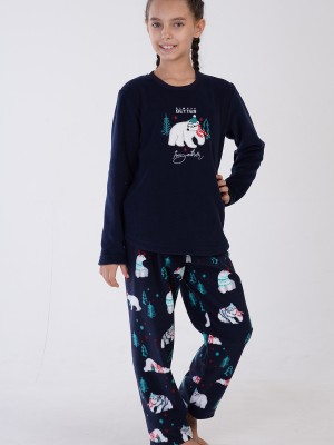 Kids' Girl Fleece Tolly Christmas Pyjama Set Kids' Girl Fleece Tolly Christmas Pyjama Set