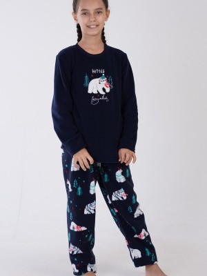 Kids' Girl Fleece Tolly Christmas Pyjama Set Kids' Girl Fleece Tolly Christmas Pyjama Set