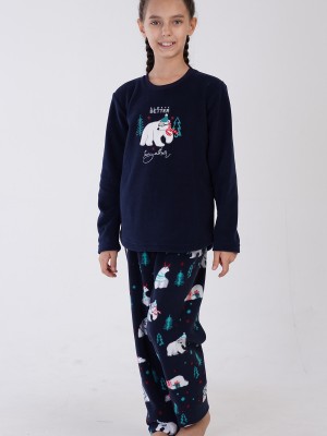 Kids' Girl Fleece Tolly Christmas Pyjama Set Kids' Girl Fleece Tolly Christmas Pyjama Set