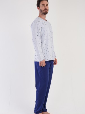 Man Supreme Blue Polka Dot Pyjama Set Man Supreme Blue Polka Dot Pyjama Set