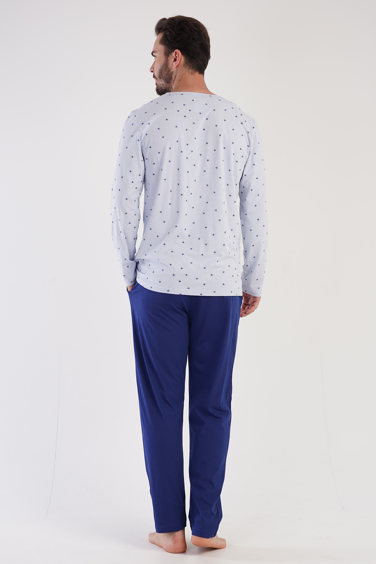 Man Supreme Blue Polka Dot Pyjama Set Man Supreme Blue Polka Dot Pyjama Set