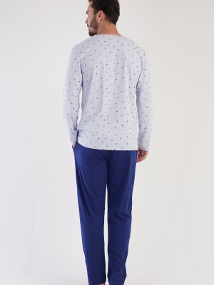 Man Supreme Blue Polka Dot Pyjama Set Man Supreme Blue Polka Dot Pyjama Set
