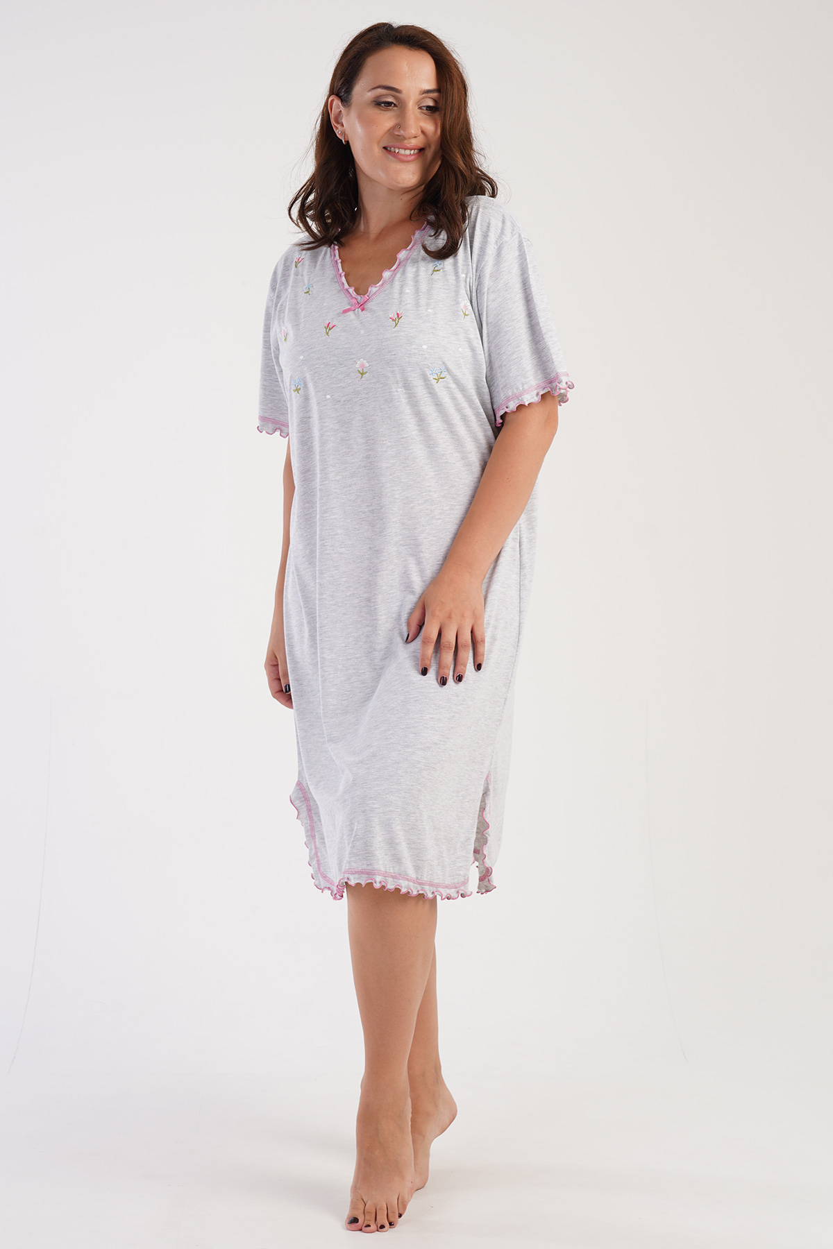 Woman Big Size Nereta Grandma Nightgown Woman Big Size Nereta Grandma Nightgown