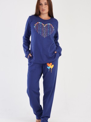 Woman Big Size Colorful Heart Pyjama Set Woman Big Size Colorful Heart Pyjama Set