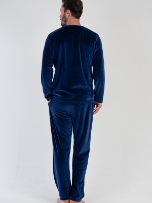 Man Velvet Indigo Pyjama Set Man Velvet Indigo Pyjama Set