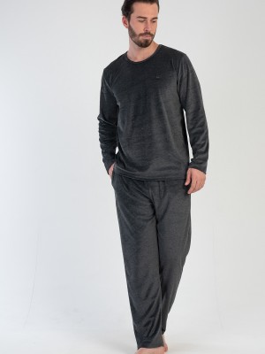 Man Velvet Anthracite Pyjama Set Man Velvet Anthracite Pyjama Set