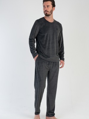 Man Velvet Anthracite Pyjama Set Man Velvet Anthracite Pyjama Set