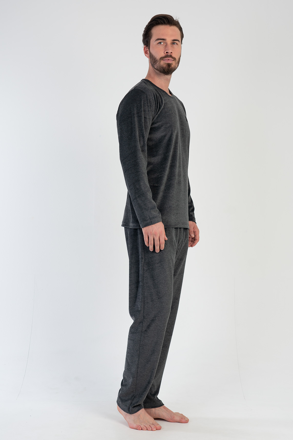 Man Velvet Anthracite Pyjama Set Man Velvet Anthracite Pyjama Set