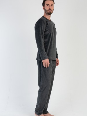 Man Velvet Anthracite Pyjama Set Man Velvet Anthracite Pyjama Set
