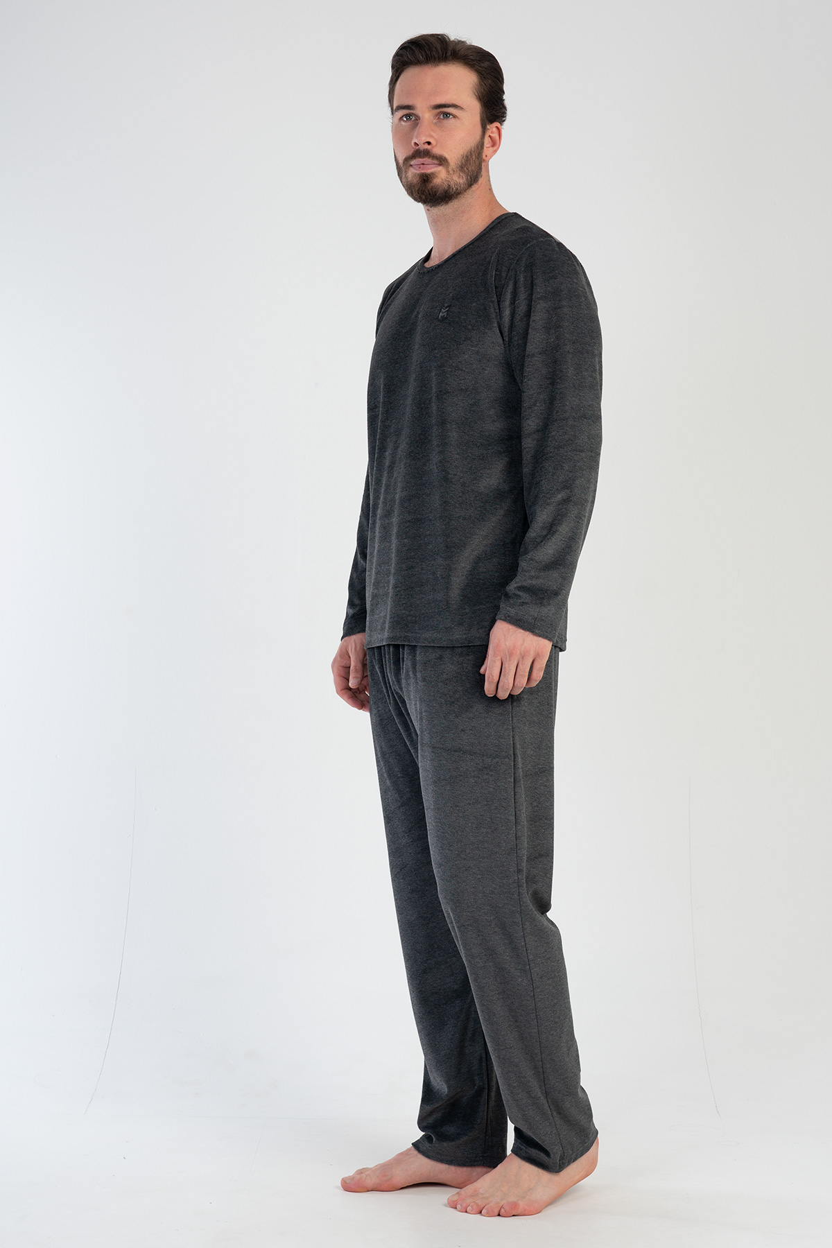 Man Velvet Anthracite Pyjama Set Man Velvet Anthracite Pyjama Set