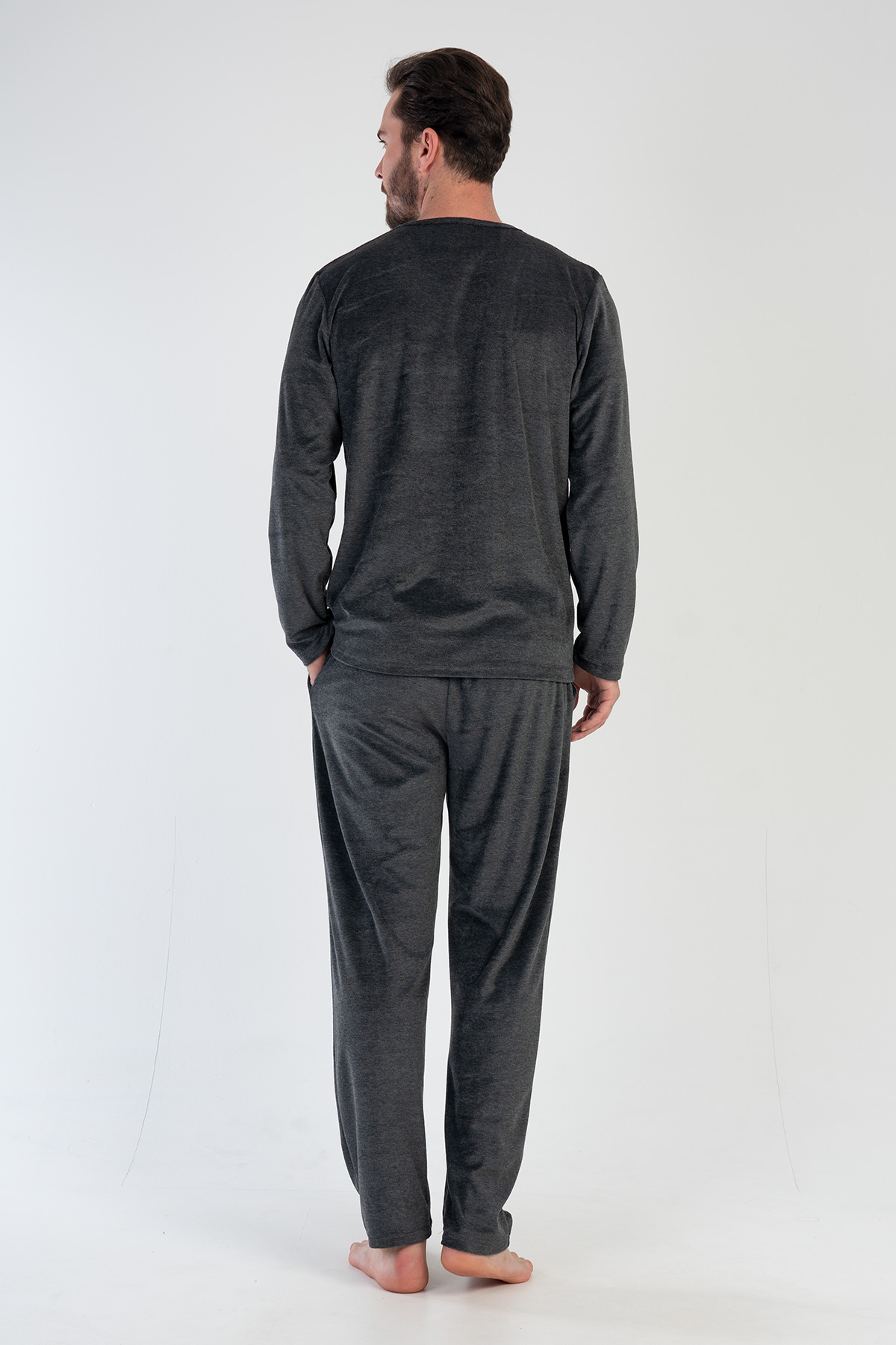 Man Velvet Anthracite Pyjama Set Man Velvet Anthracite Pyjama Set