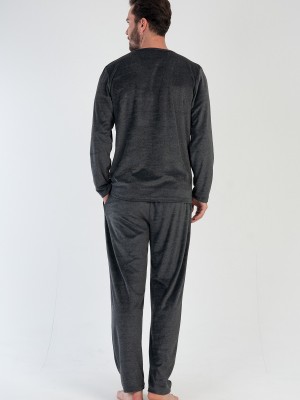 Man Velvet Anthracite Pyjama Set Man Velvet Anthracite Pyjama Set