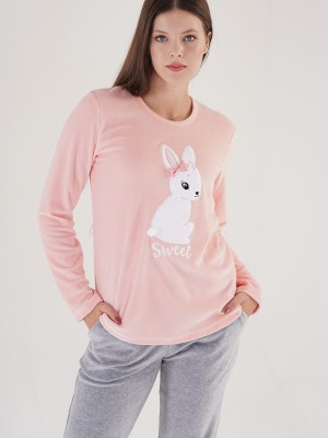 Woman Sweet Velvet Pyjama Set Woman Sweet Velvet Pyjama Set