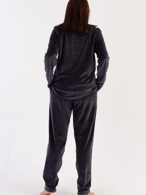 Woman Big Size Vena Velvet Pyjama Set Woman Big Size Vena Velvet Pyjama Set