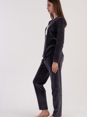 Woman Vena Velvet Pyjama Set Woman Vena Velvet Pyjama Set