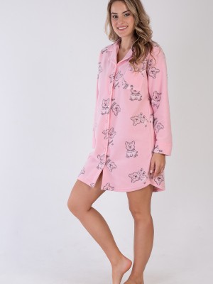 Woman Peny Fleece Buttoned Shirt Tunic Woman Peny Fleece Buttoned Shirt Tunic
