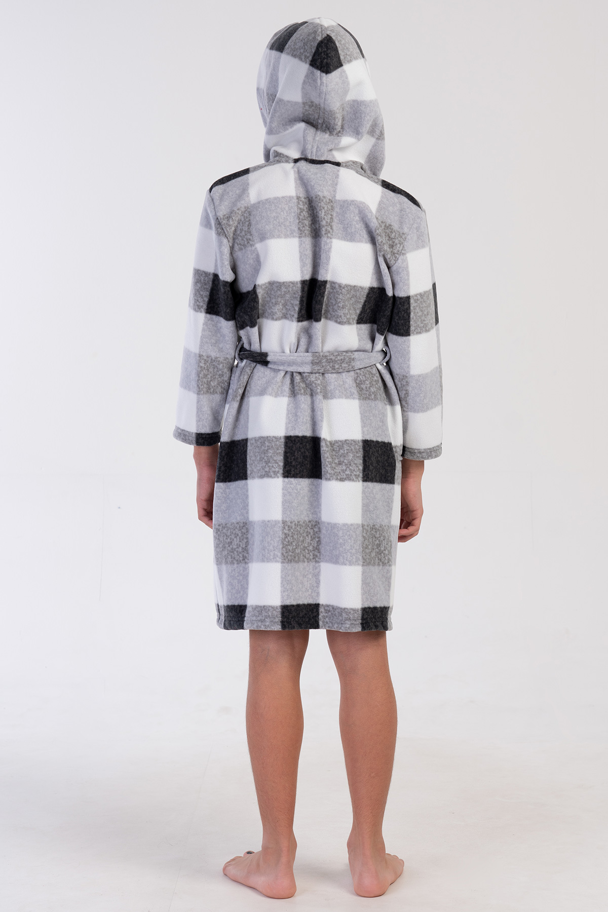 Kids' Boy Plaid Fleece Dressing Gown Kids' Boy Plaid Fleece Dressing Gown