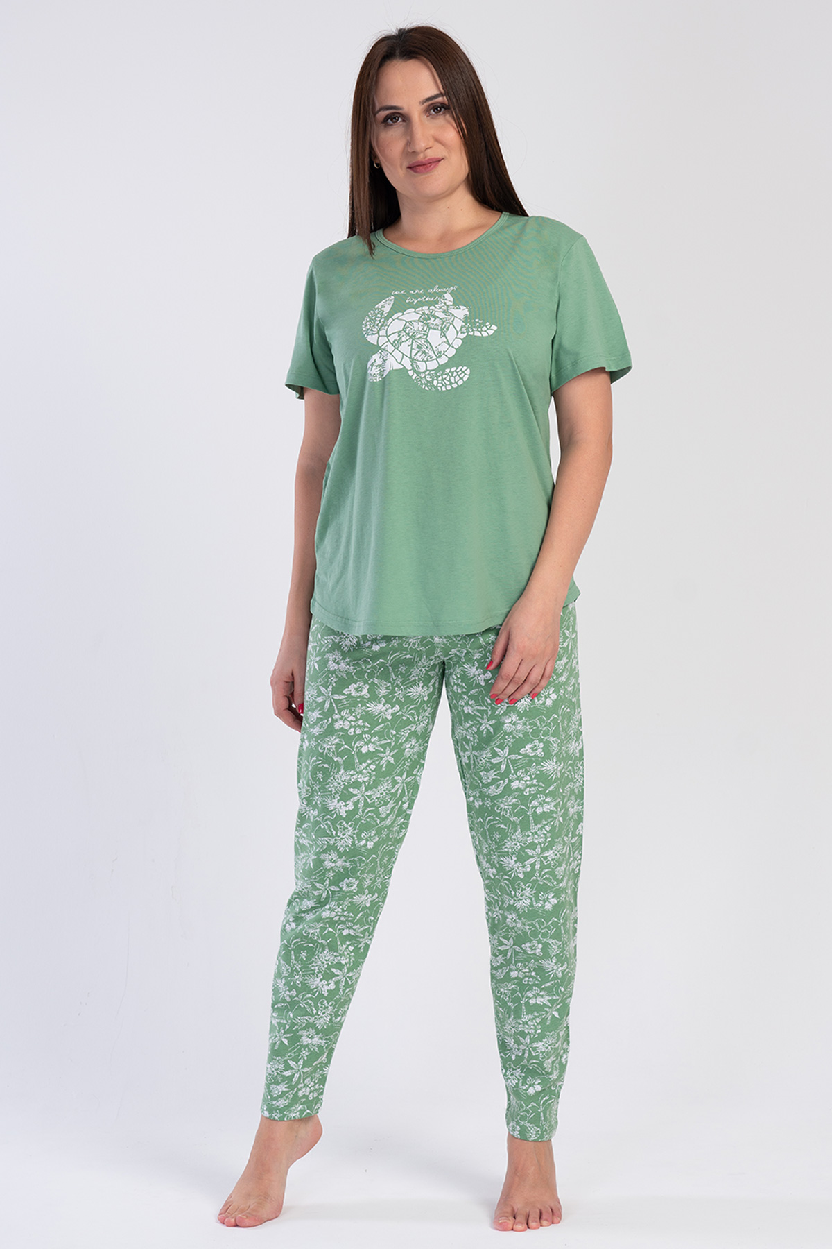 Woman Ash Big Size Supreme Pyjama Set Woman Ash Big Size Supreme Pyjama Set