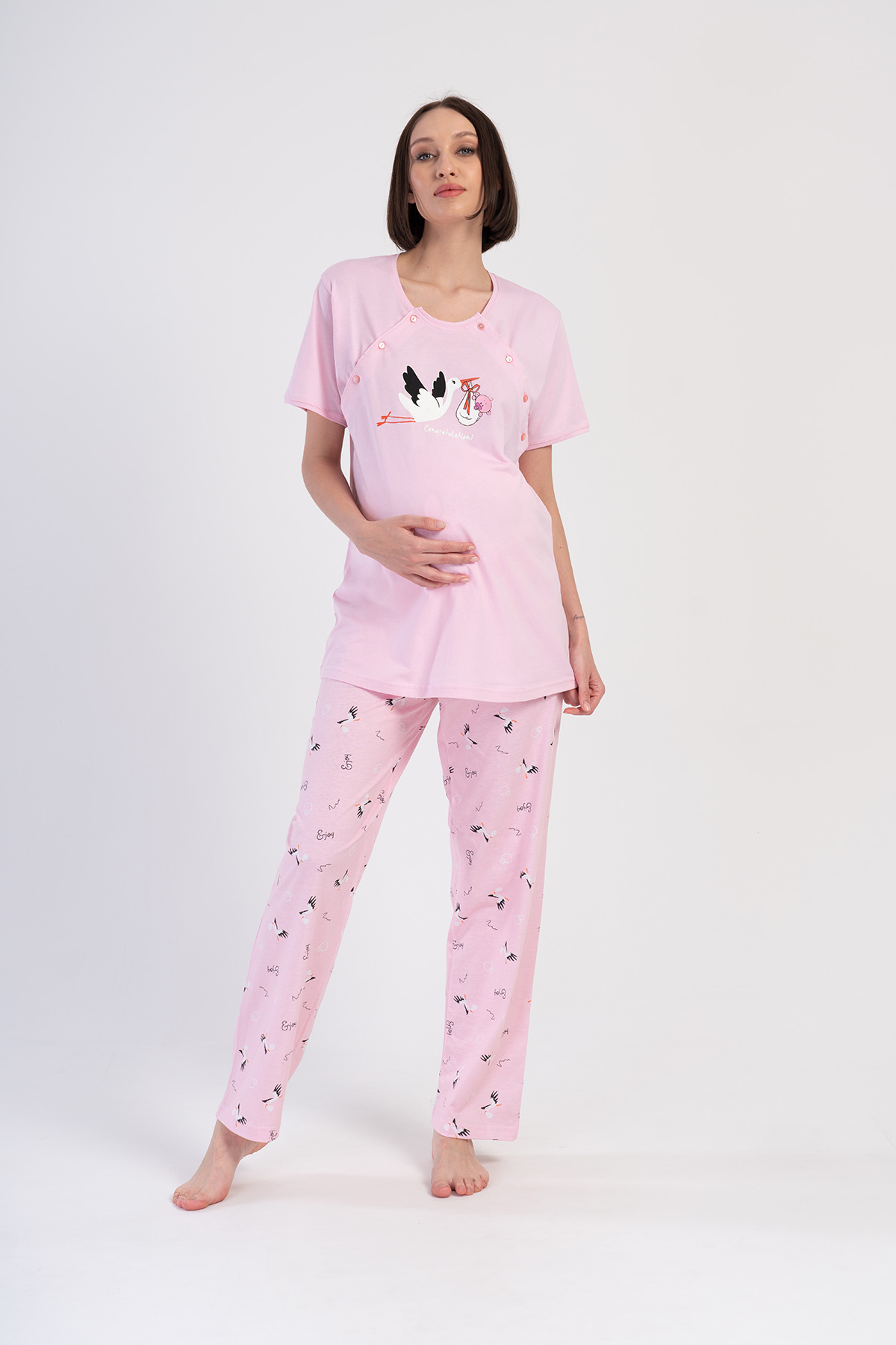 Woman Melen Supreme Pregnant Pyjama Set Woman Melen Supreme Pregnant Pyjama Set
