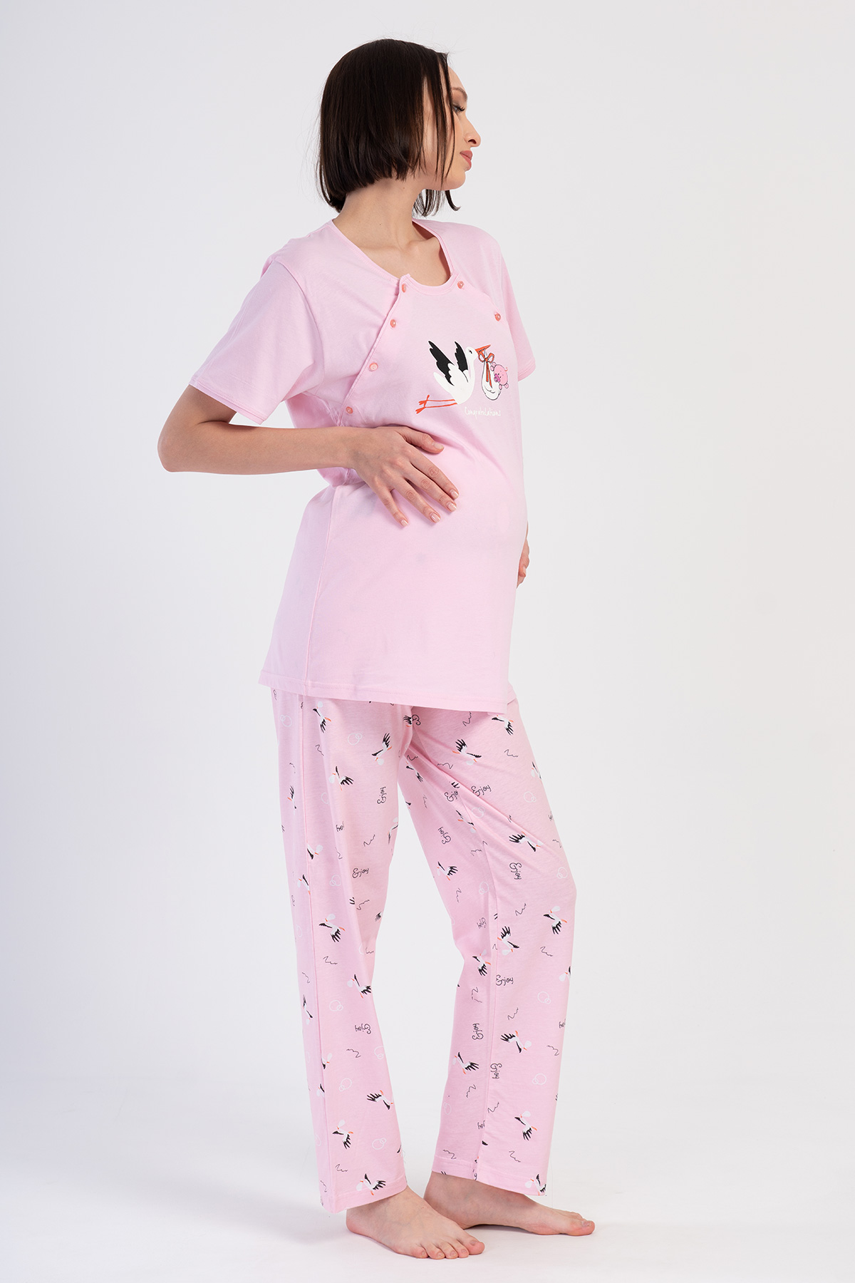 Woman Melen Supreme Pregnant Pyjama Set Woman Melen Supreme Pregnant Pyjama Set