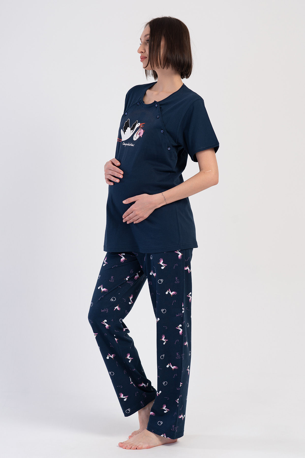 Woman Melen Supreme Pregnant Pyjama Set Woman Melen Supreme Pregnant Pyjama Set