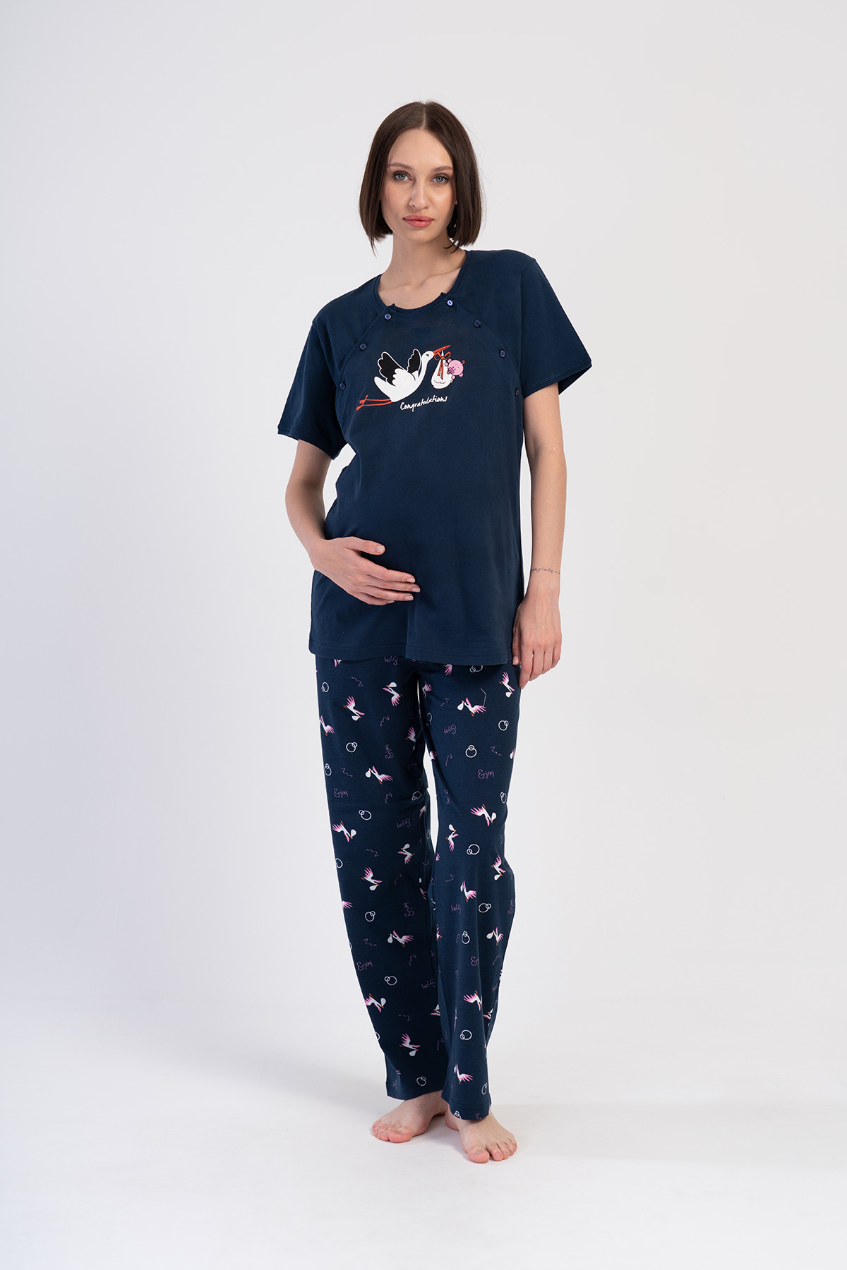 Woman Melen Supreme Pregnant Pyjama Set Woman Melen Supreme Pregnant Pyjama Set