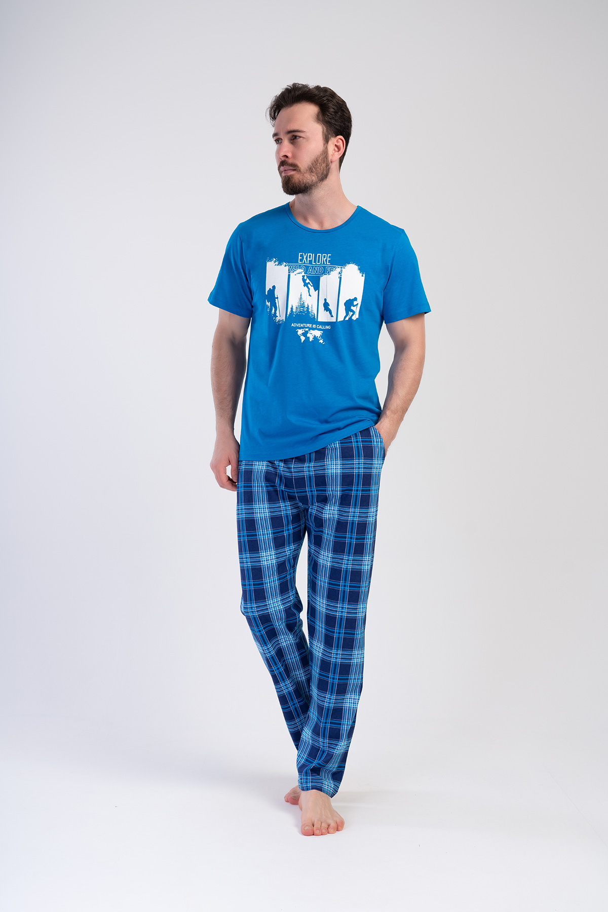 Man Verta Supreme Pocket Detail Pyjama Set Man Verta Supreme Pocket Detail Pyjama Set