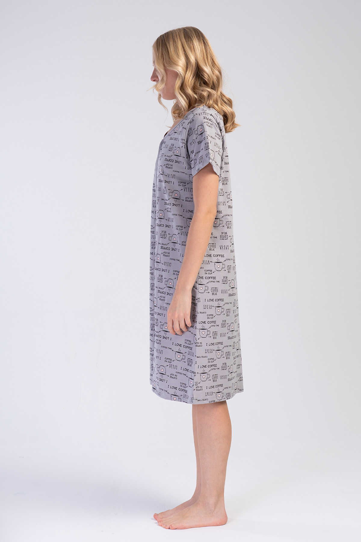 Woman Qarte Supreme Pocket Detail Home Dress Woman Qarte Supreme Pocket Detail Home Dress
