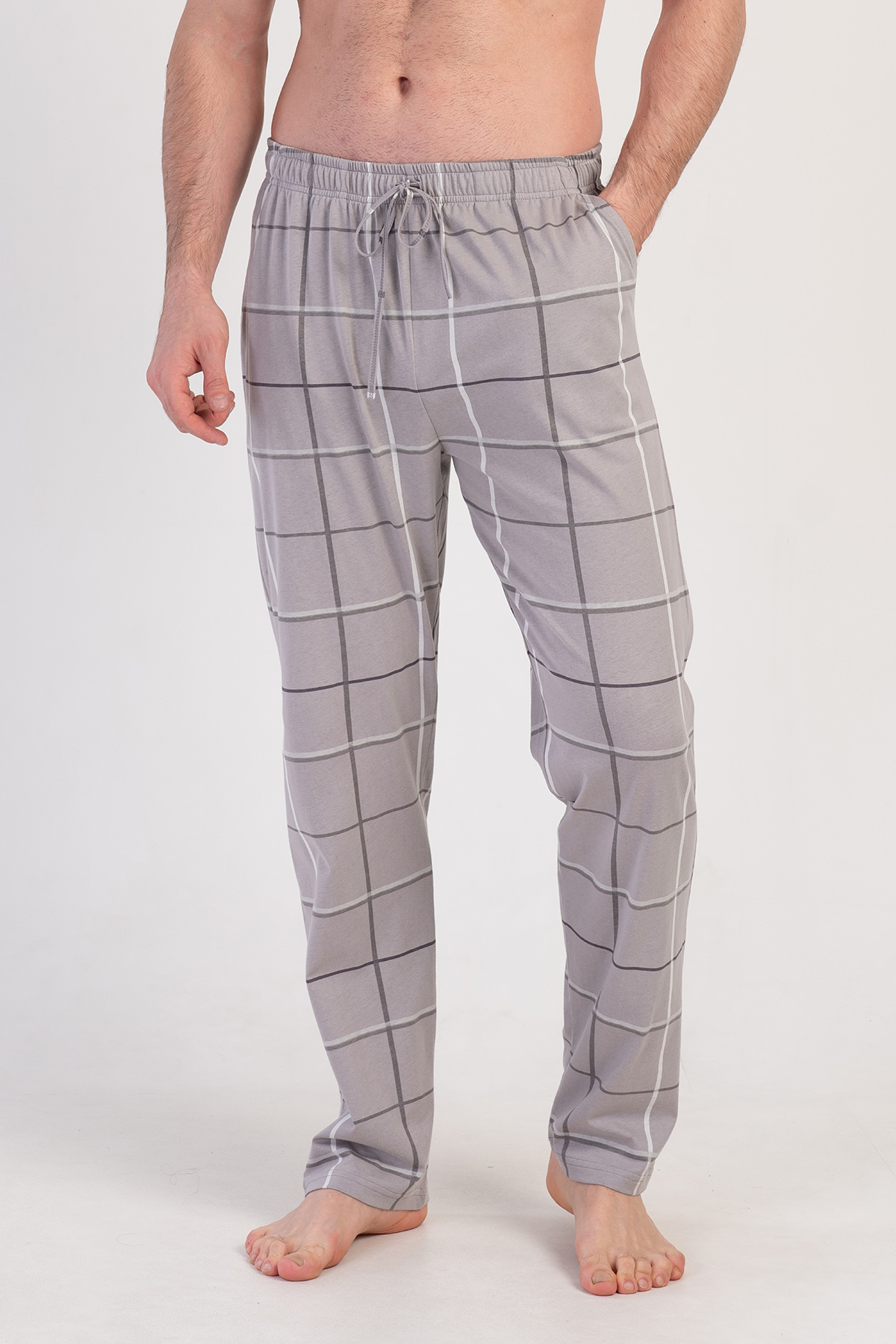 Man Supreme Gray Plaid Pyjama Seperate Man Supreme Gray Plaid Pyjama Seperate
