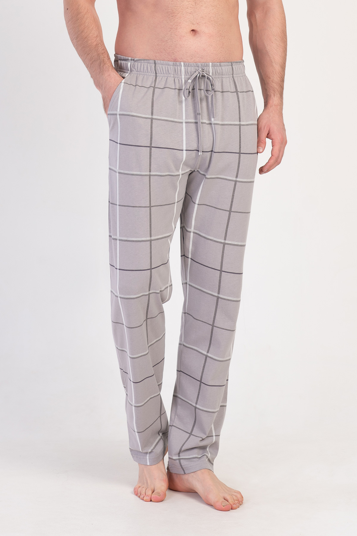 Man Supreme Gray Plaid Pyjama Seperate Man Supreme Gray Plaid Pyjama Seperate