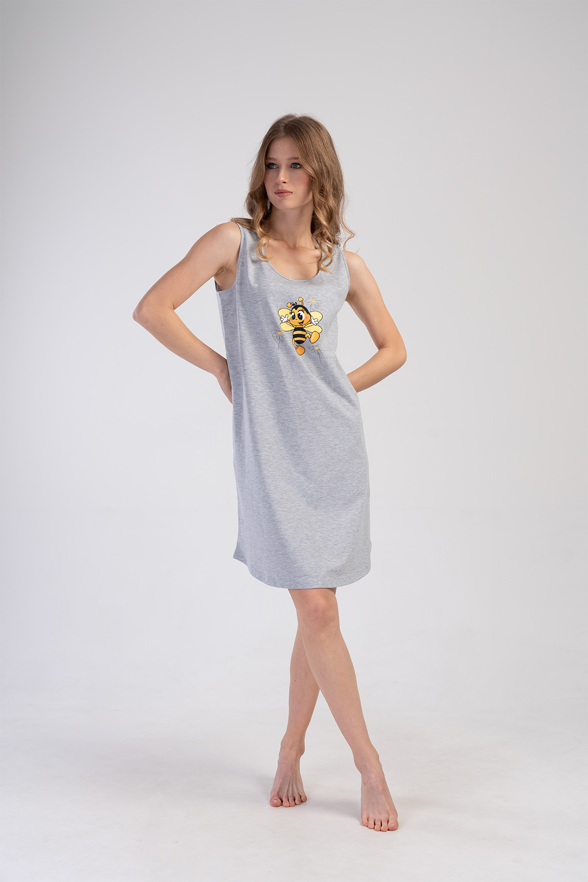 Woman Bees Supreme Thick Strap Tunic Woman Bees Supreme Thick Strap Tunic