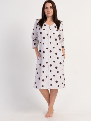 Woman Polka Dot Supreme Big Size Home Dress Woman Polka Dot Supreme Big Size Home Dress